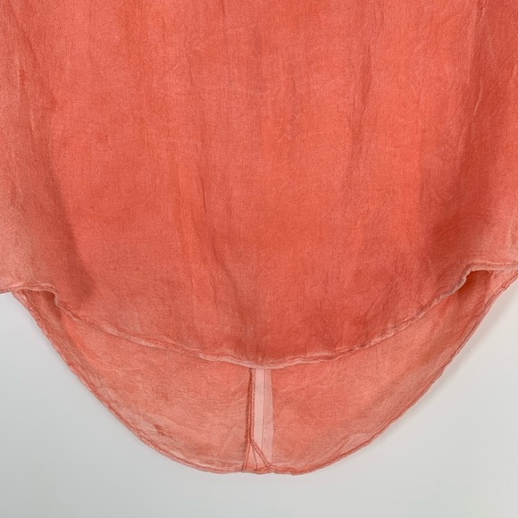 Free People Distressed Oversized Crop Shirt Size M - Picture 11 of 14